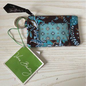 Vera Bradley ID Zip Case Java Blue (NWT)